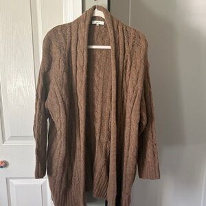 Vince camel colored Cable Knit Cardigan